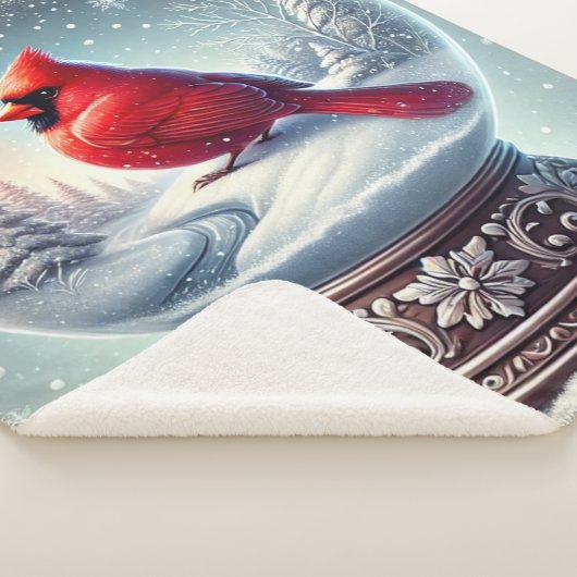 Kardinaal Keepsake van Winter Sherpa Deken (3/4)