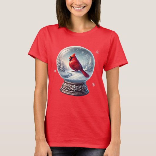 Kardinaal Keepsake van Winter T-shirt (Voorkant)