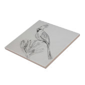 Kardinaal Keramische Tegel, Klein (10,8 cm x 10,8 Tegeltje (Zijkant)