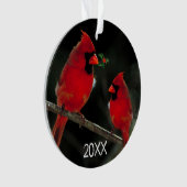 Kardinaal Kerst Acryl Ornament (voorkant)