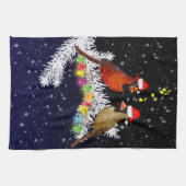 Kardinaal Kerst Keukenhanddoek (Horizontaal)