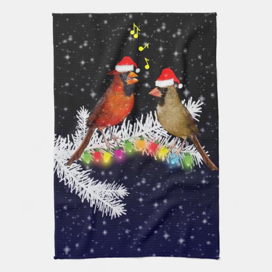 Kardinaal Kerst Keukenhanddoek (Verticaal)
