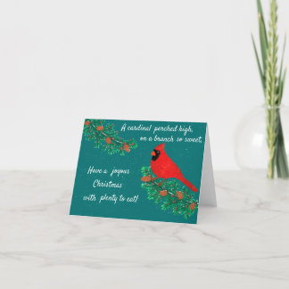 Kardinaal Kerst Magic Wenskaart Bedankkaart