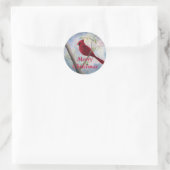 Kardinaal Kerst sticker (Tas)