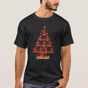 Kardinaal kerstboomverlichting kardinaal Christma T-shirt