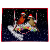 Kardinaal kerstcadeau groot cadeauzakje (Voorkant)