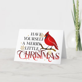 Kardinaal kerstfeest feestdagen kaart