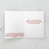 Kardinaal kerstfeest feestdagen kaart (Binnen)