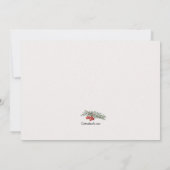 Kardinaal kerstfeest Kaart Notitiekaartje (Achterkant)