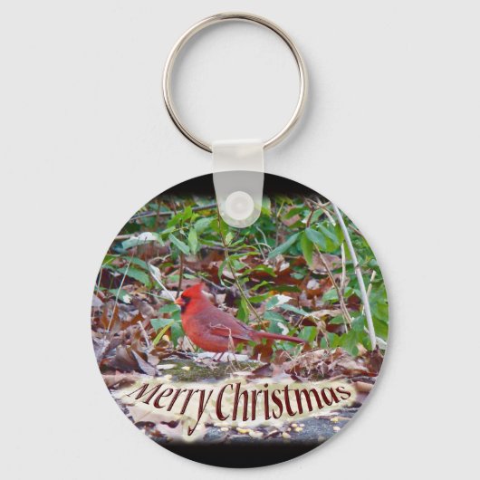 Kardinaal kerstgerei sleutelhanger (Voorkant)