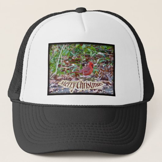 Kardinaal kerstgerei trucker pet (Voorkant)