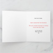 Kardinaal Kerstkaart, Kardinaal foto briefkaart (Binnen)