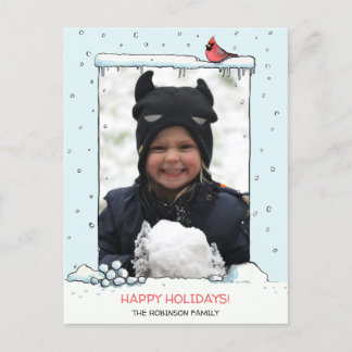 Kardinaal Kerstkaart, Kardinaal foto briefkaart