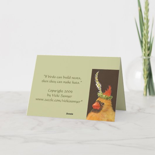 Kardinaal kerstkaartje feestdagen kaart (Achterkant)