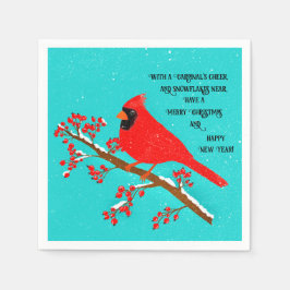 Kardinaal Kerstmis Magic servetten