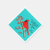 Kardinaal Kerstmis Magic servetten (Hoek)