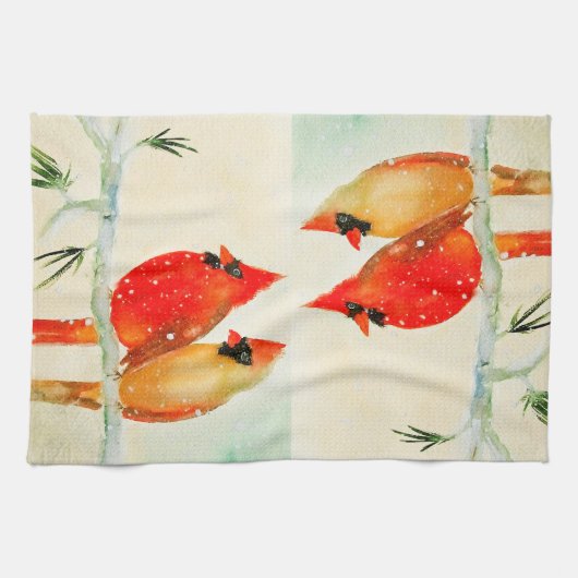 Kardinaal keukenhanddoek (Horizontaal)