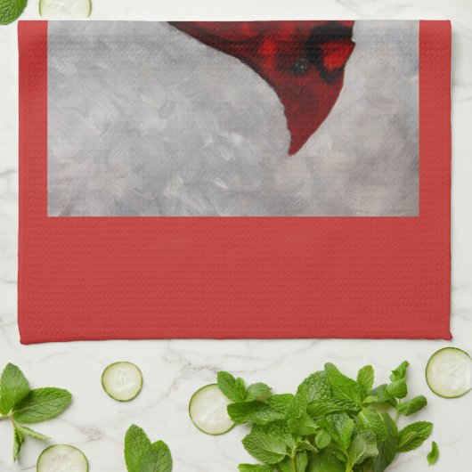 Kardinaal keukenhanddoek (Gevouwen)