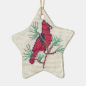 Kardinaal kruisje keramisch ornament (Links)