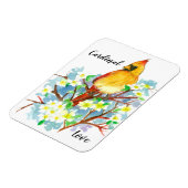 Kardinaal-liefdesstaatvogel van Virginia Magneet (Linkerzijde)