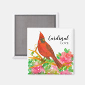 Kardinaal Love Roze Rhododendron Flowers Magneet (Voorkant / Achterkant)