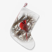 Kardinaal mannetje2 kerststaart kleine kerstsok (Voorkant (Hangend))