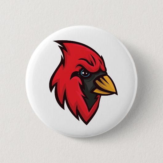 Kardinaal Mascot Button (Voorkant)