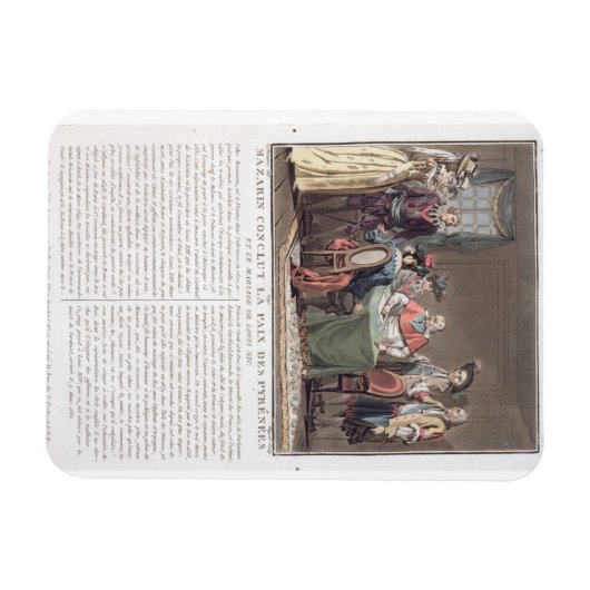 Kardinaal Mazarin (1602-161) concludeert de Vrede  Magneet (Horizontaal)