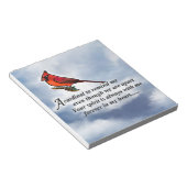 Kardinaal Memorial Poem Notitieblok (Schuin)