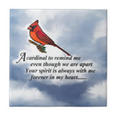 Kardinaal Memorial Poem Tegeltje (Voorkant)