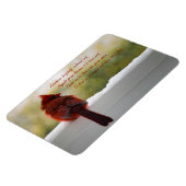 Kardinaal met bezoeker van hemelgedicht magneet (Linkerzijde)