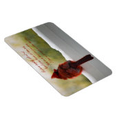 Kardinaal met bezoeker van hemelgedicht magneet (Rechterzijde)