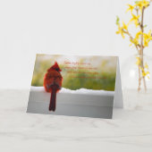 Kardinaal met Bezoeker van het gedicht van de Kaart (Gele Bloem)