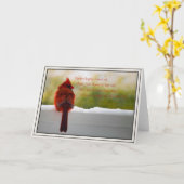 Kardinaal met Bezoeker van het gedicht van de Kaart (Gele Bloem)