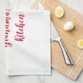 Kardinaal met Holiday Birdhouse gepersonaliseerd Theedoek (Quarter Fold)