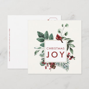 Kardinaal met kerst met bessen en vogel