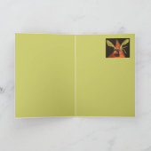 kardinaal met pet van esdoorn op kaart (Binnen)