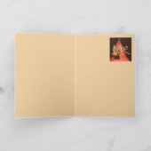 kardinaal met zonnebloemzaadmaskerkaart kaart (Binnen)