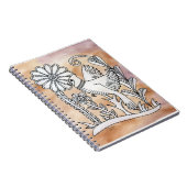 Kardinaal, Mexicaanse Bark Style Notitieboek (Rechterzijde)