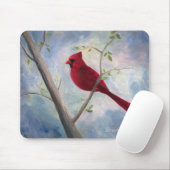 kardinaal mousepad muismat (Met muis)