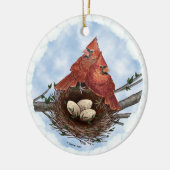Kardinaal nest ornament (Links)