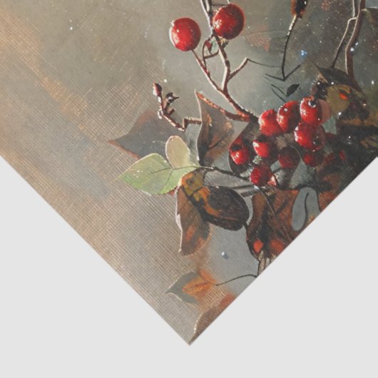 Kardinaal Olieverfschilderij Decoupage Tissuepapier (Detail)