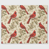  kardinaal ontwerp inpakpapier (Vlak)