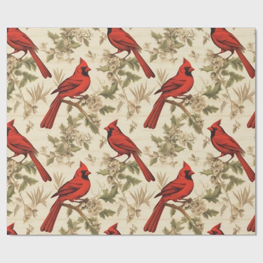  kardinaal ontwerp inpakpapier (Vlak)