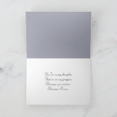 Kardinaal op de wintertak denken aan u kaart (Binnen)