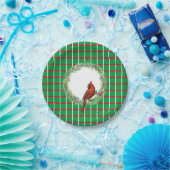 Kardinaal op een Bord van het grote papier (Feest)