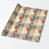Kardinaal op een Cholla cactus Cadeaupapier (Uitgerold)