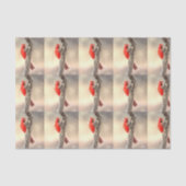 Kardinaal op een Cholla Tissuepapier (Voorkant)