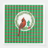 Kardinaal op een kranspapier servet (Voorkant)