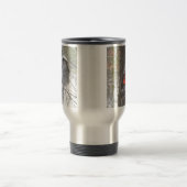 Kardinaal op een reismok van de vogelaanvoer reisbeker (Center)